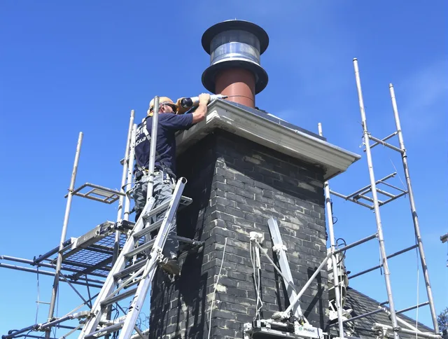 Sturdy chimney crown finished by Brooklyn Chimney Sweep in Brooklyn, OH