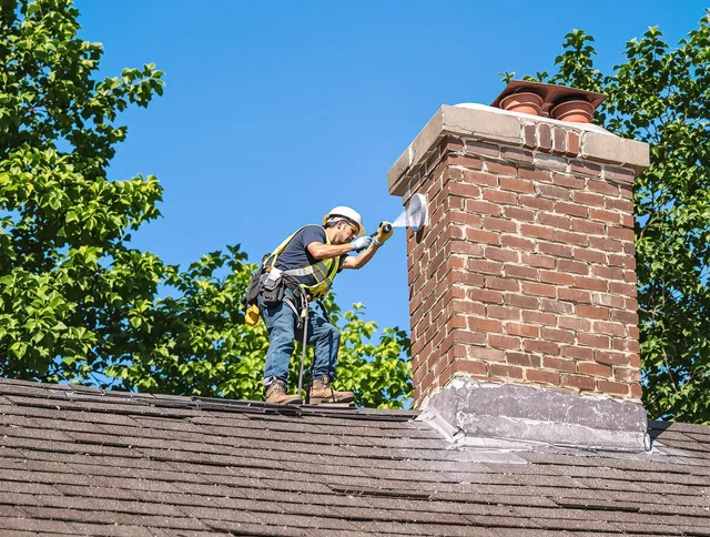 Brooklyn Chimney Sweep performing an inspection with advanced tools in Brooklyn, OH