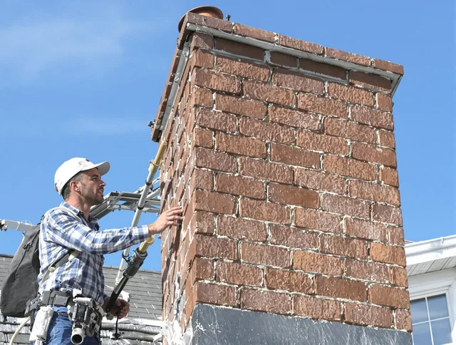 Brickwork for a chimney rebuild by Brooklyn Chimney Sweep in Brooklyn, OH