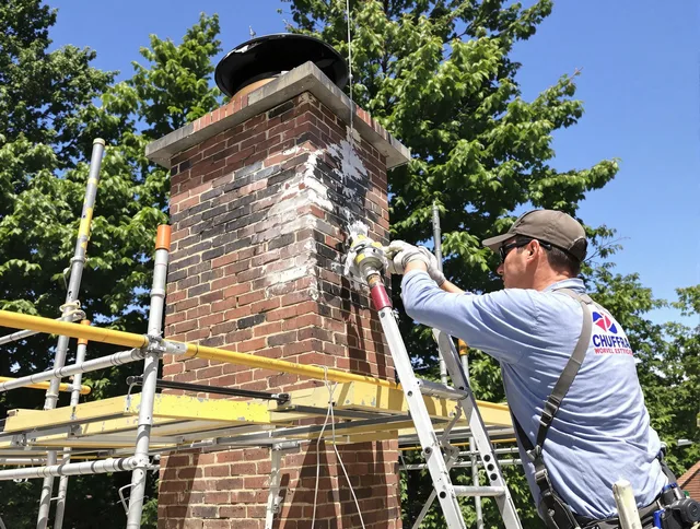 Structural chimney repair by Brooklyn Chimney Sweep in Brooklyn, OH