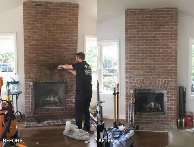 Finished chimney sweeping service by Brooklyn Chimney Sweep in Brooklyn, OH