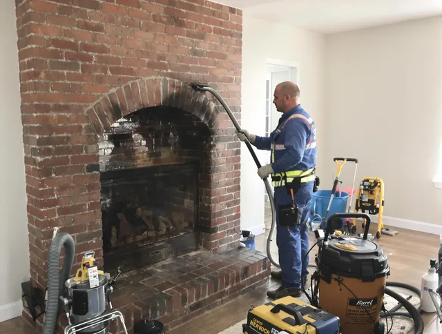 Brooklyn Chimney Sweep expert performing detailed chimney sweep in Brooklyn, OH